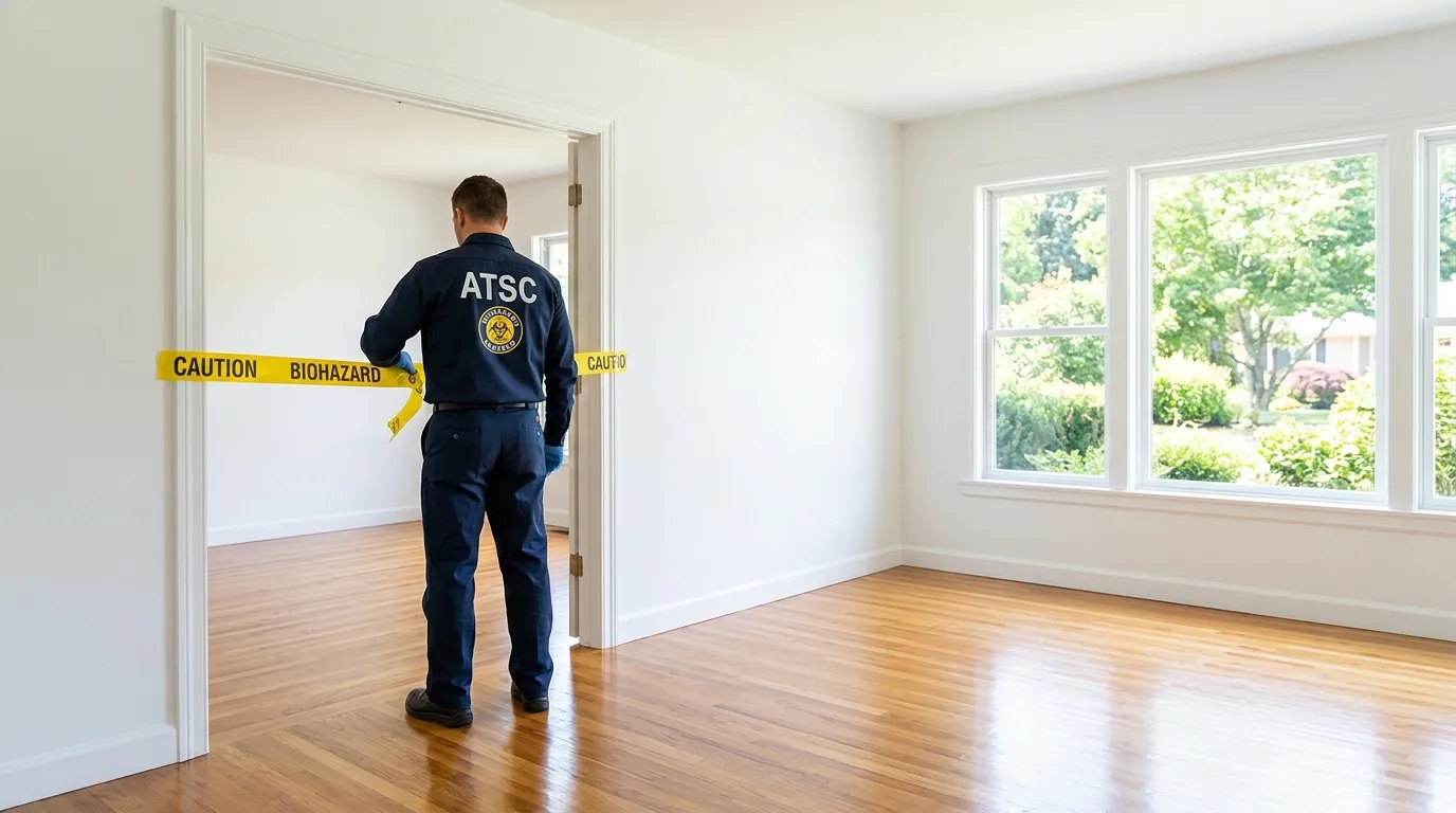 Certified biohazard cleanup crew performing Crime Scene Cleanup in Portland